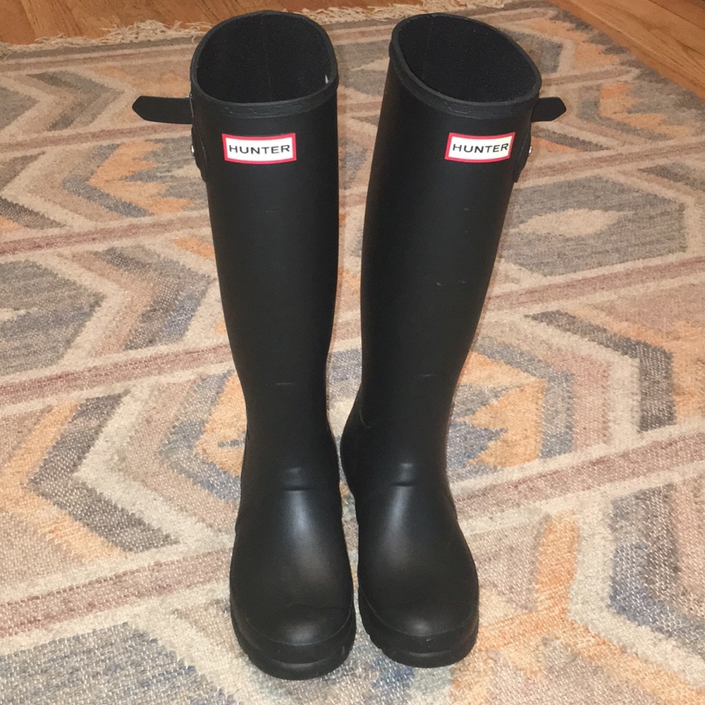 Tall hunter rain boots